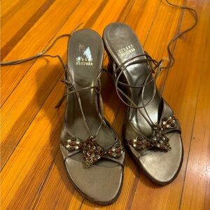 Vintage Stuart Weitzman wrap sandals